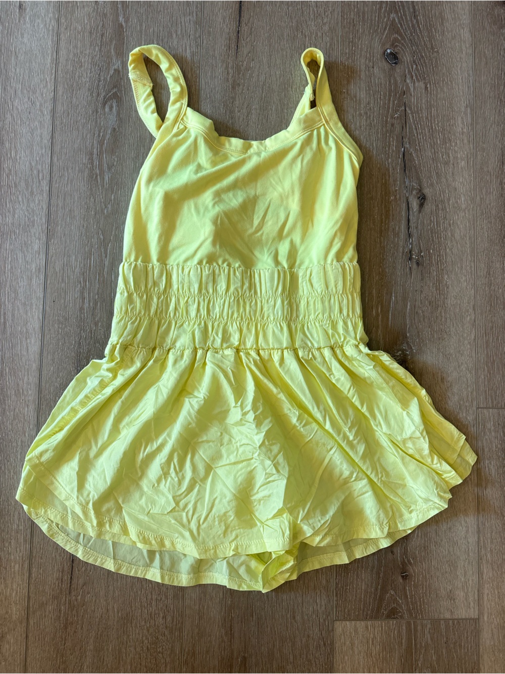 FP Movement "Way Home Skortsie" Romper Yellow S